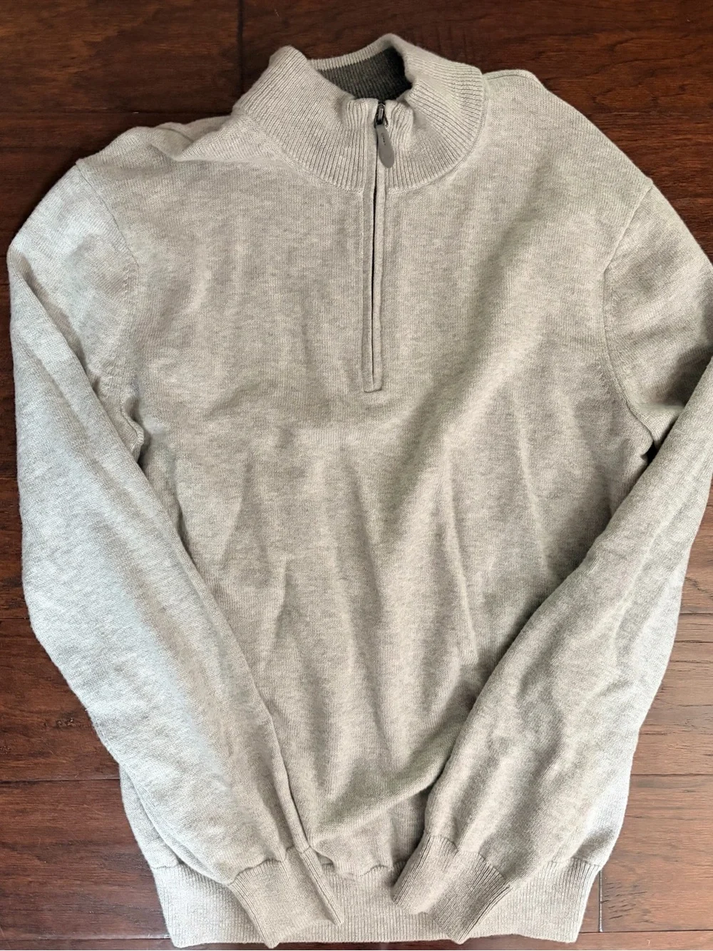 Vineyard Vines Men’s Light Gray Quarter-Zip Sweater
